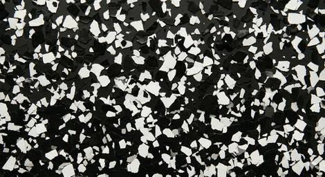 Black and white speckled stone or terrazzo surface texture