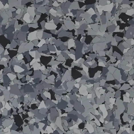 Gray and black speckled stone or tile pattern, viewed from above