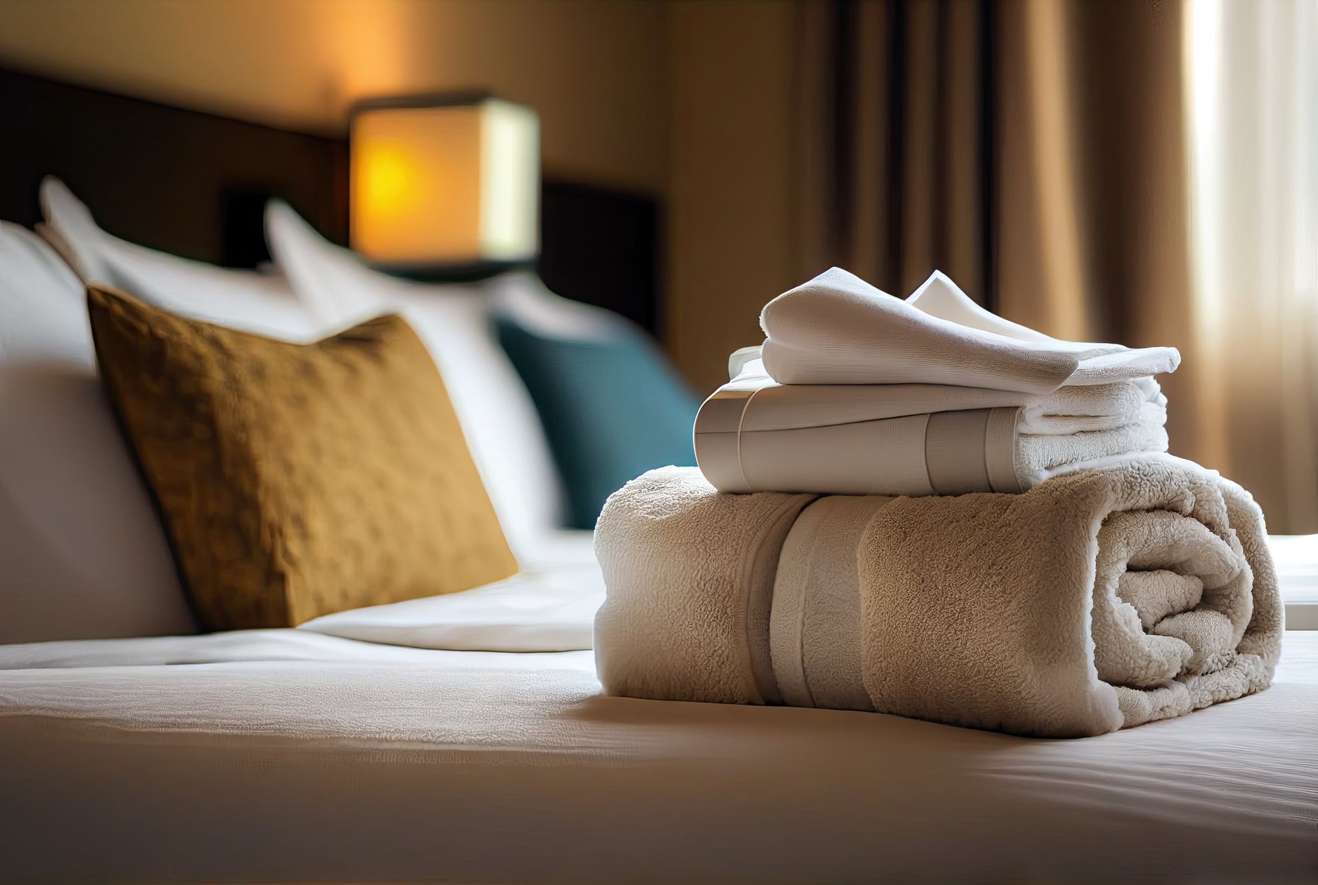 preparing a guest room
