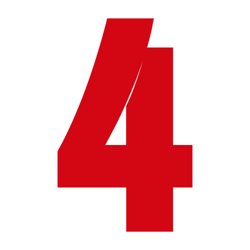 Red number four.