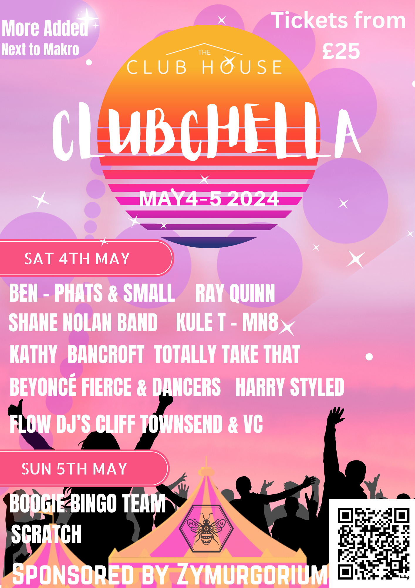 A poster for a clubchella 