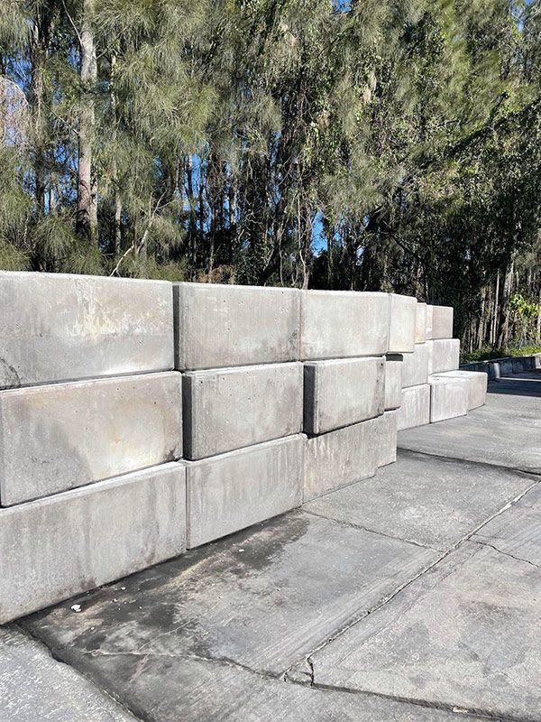 A Row Of Concrete Blocks  —CJR Group Concrete Construction In Tweed Heads, NSW