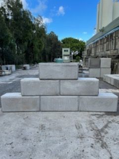 A Stack of Concrete Blocks on Top of Each Other — Providing Steel & Concrete Construction In Eviron, NSW