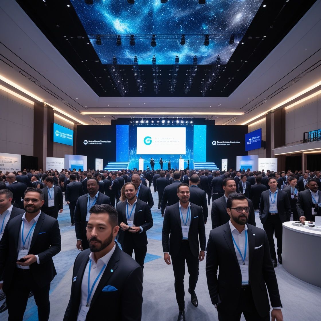 Corporate Conference Branding with Custom Stage Design and Branded Event Environment