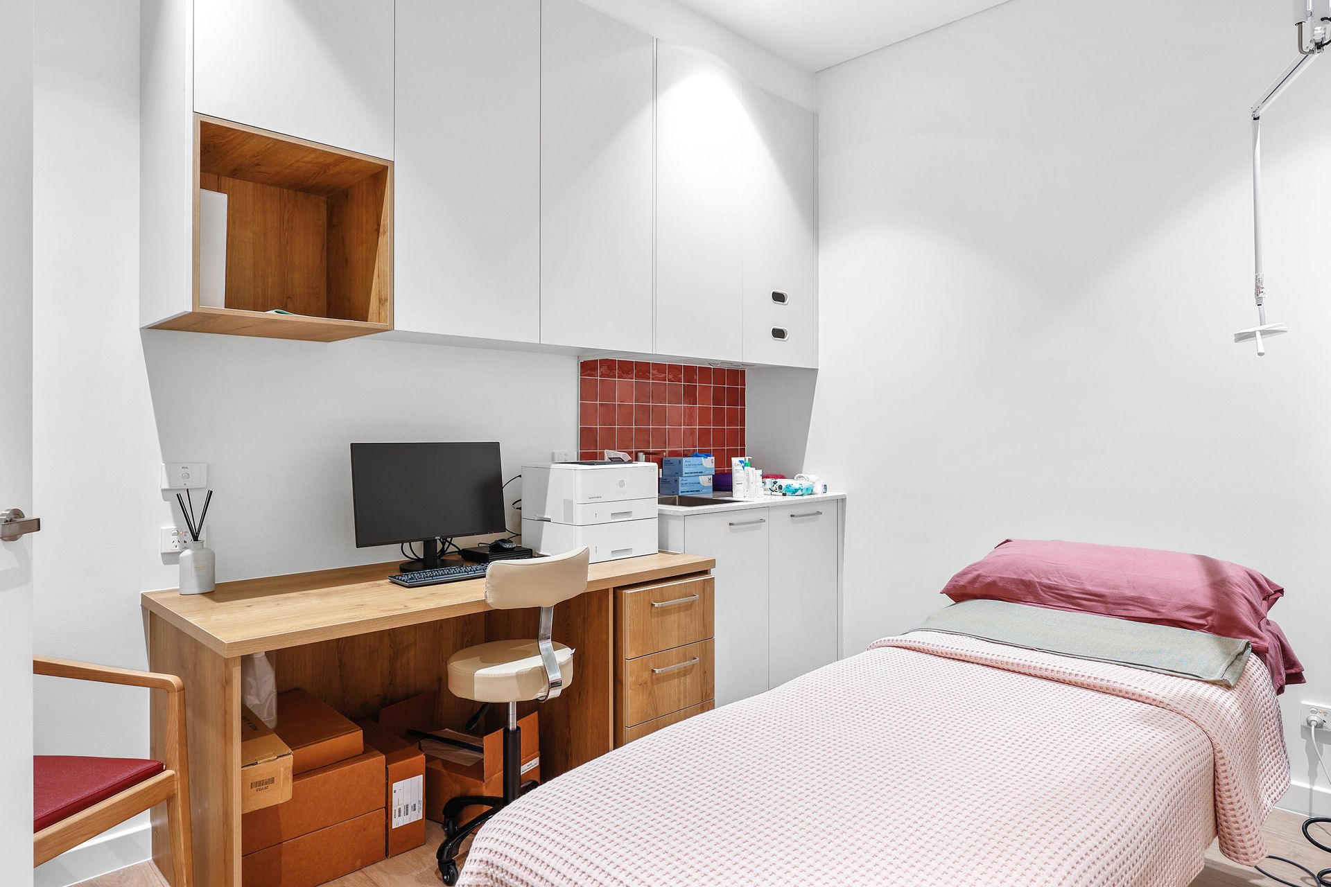Small Bedroom With Single Bed — Above & Beyond Interiors in Smeaton Grange, NSW