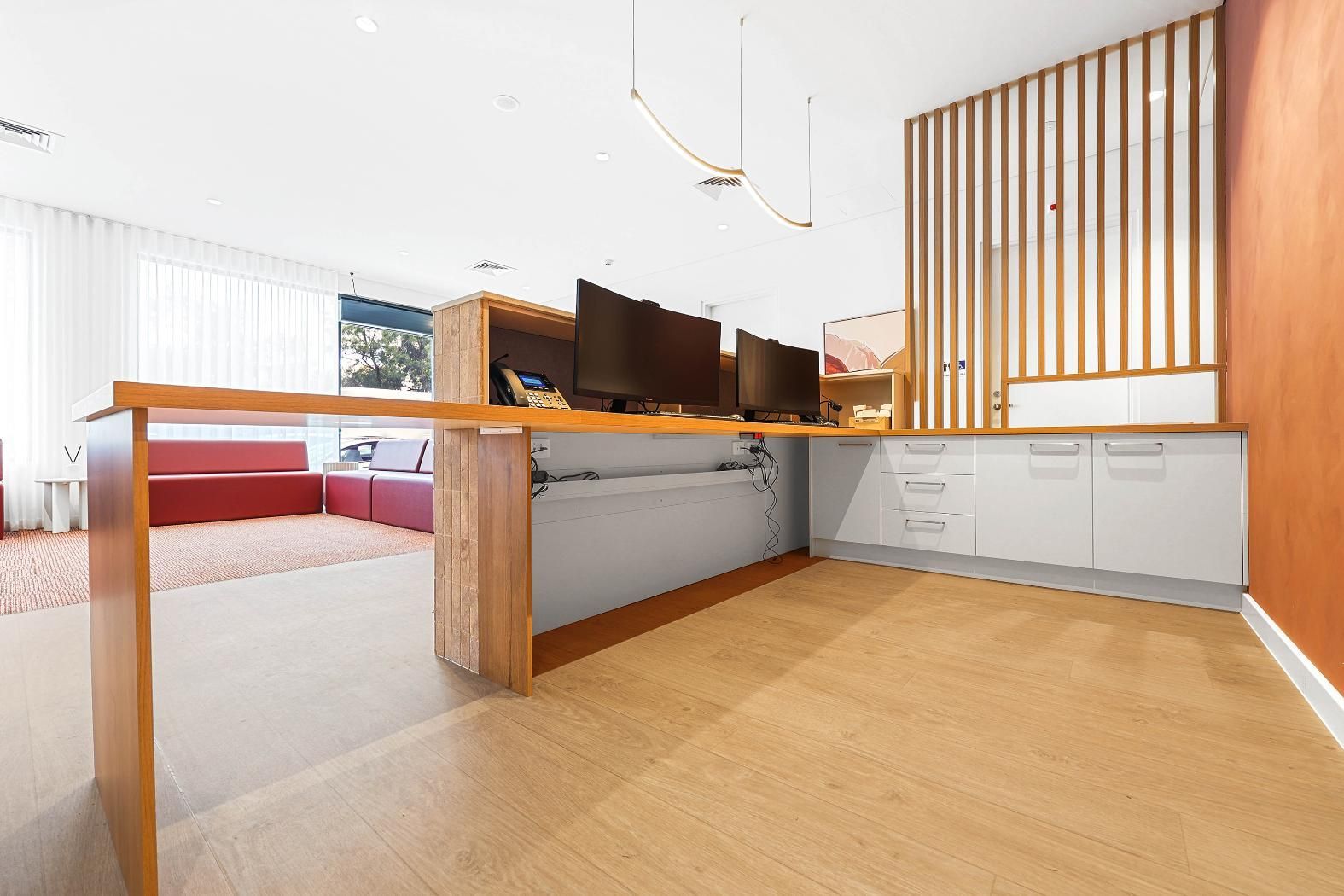 Modern Open-plan Kitchen With Wooden Island — Above & Beyond Interiors in Smeaton Grange, NSW