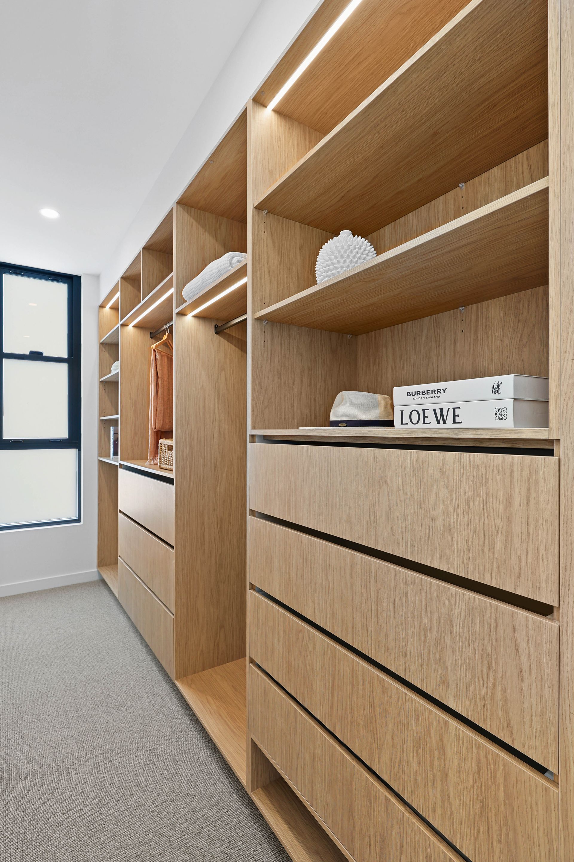 Built-in Wooden Closet — Above & Beyond Interiors in Smeaton Grange, NSW
