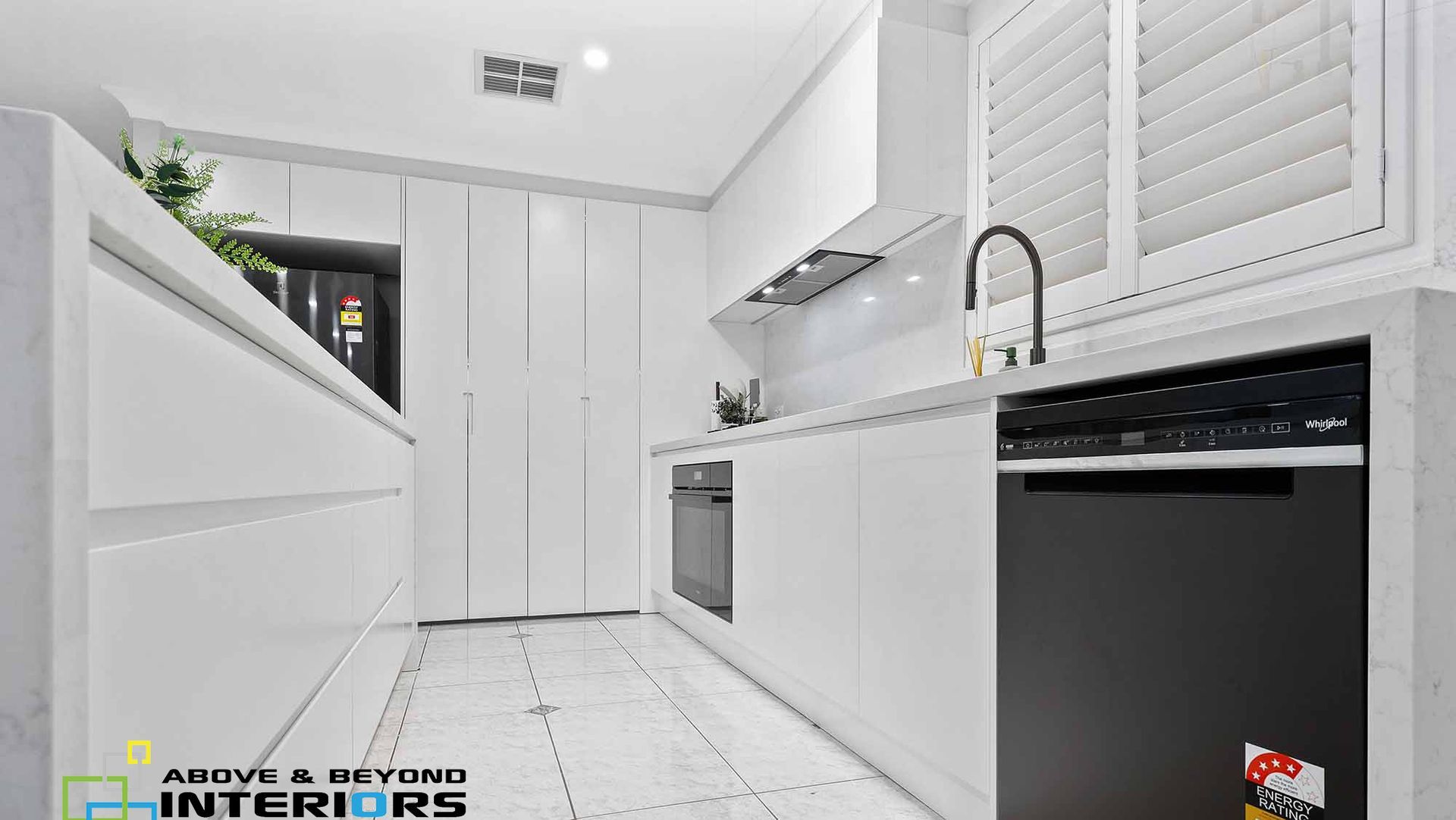 A Modern Kitchen with Floor — Above & Beyond Interiors in Smeaton Grange, NSW