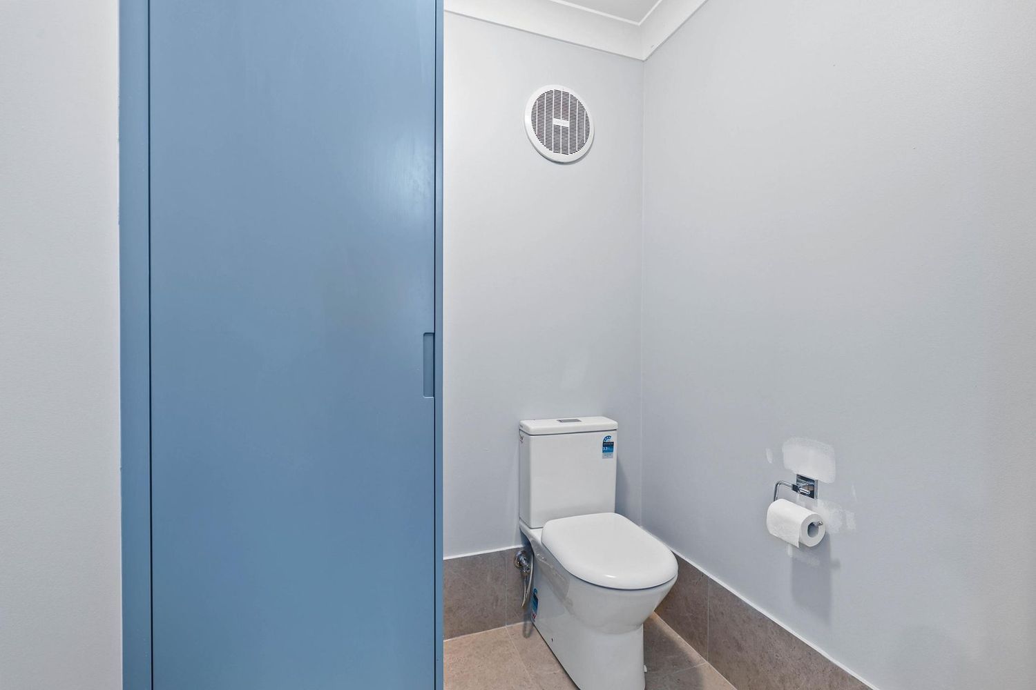 Small Accessible Restroom With a Toilet — Above & Beyond Interiors in Smeaton Grange, NSW