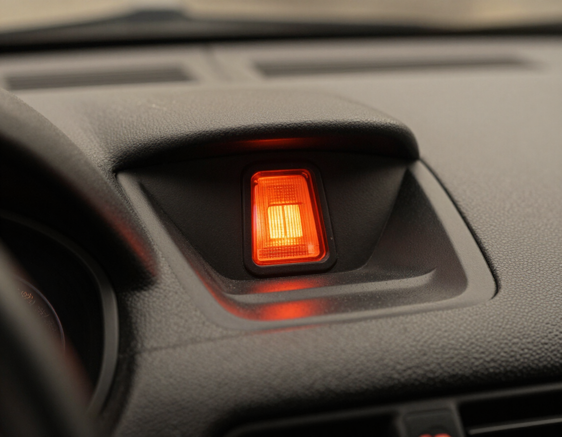 Dashboard warning light illuminated