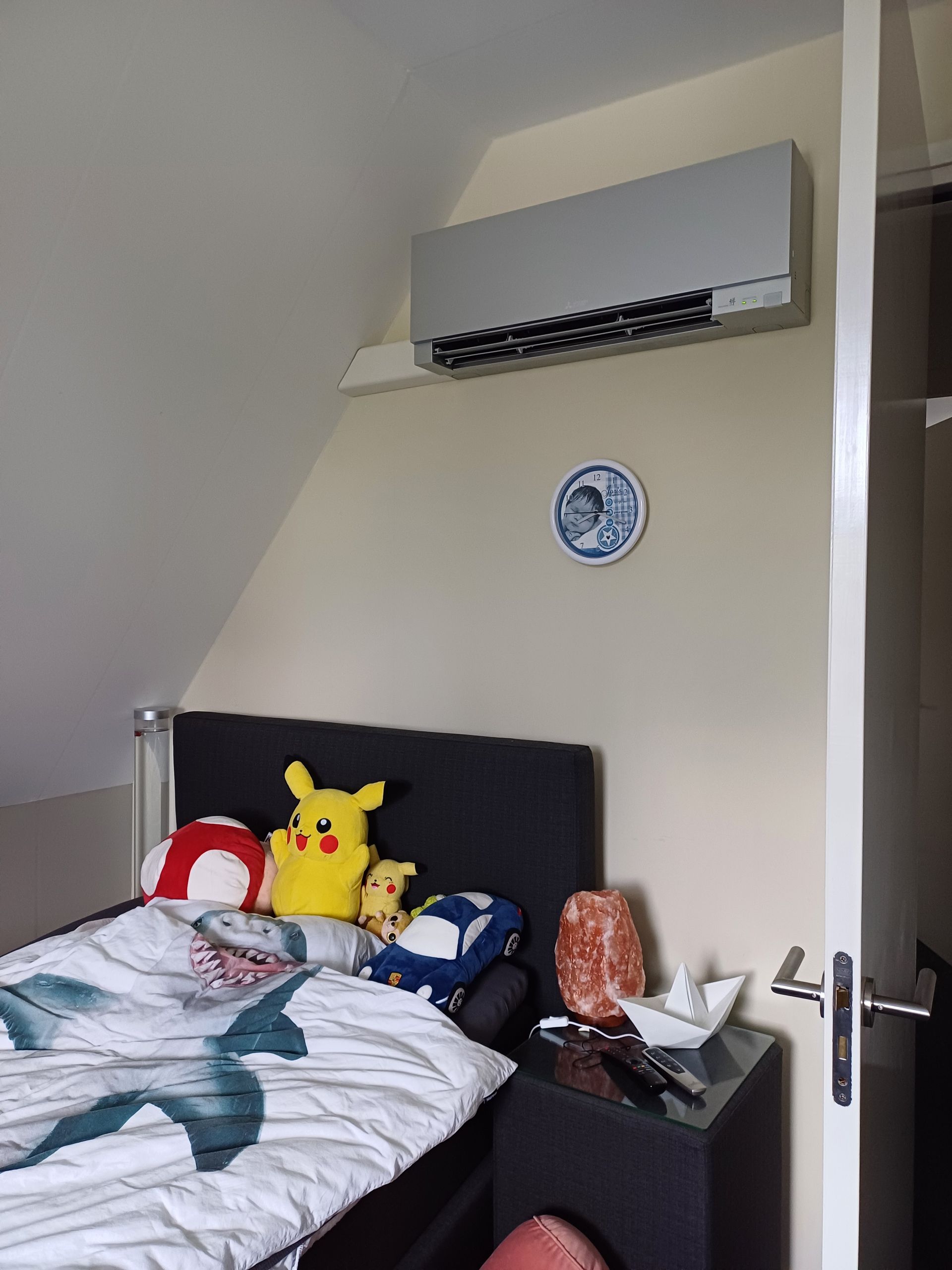 Stijlvol comfort in de kinderslaapkamer met de zilveren Mitsubishi Electric Design airco