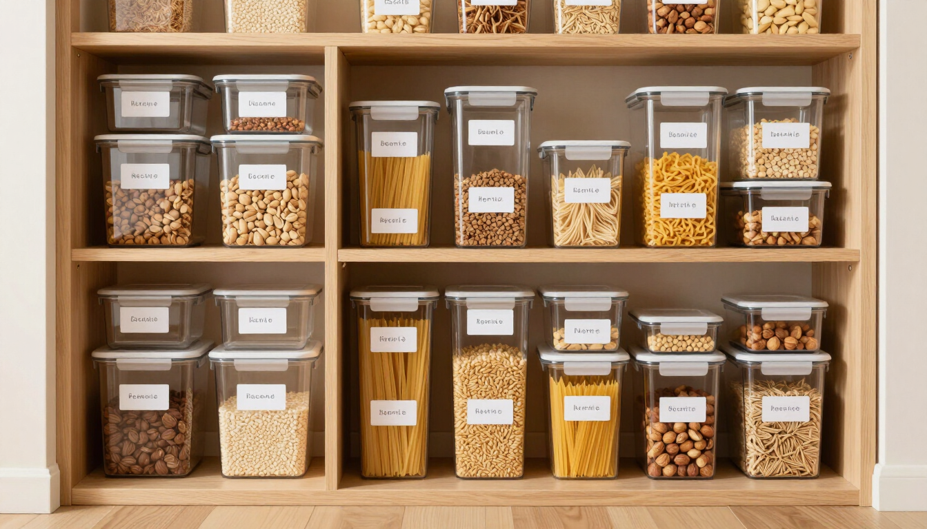 Clean pantry organization