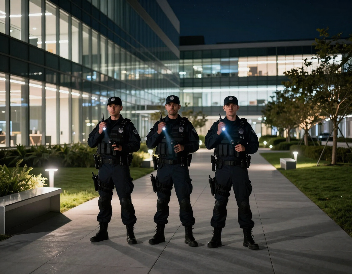 Equipo de seguridad realizando ronda preventiva.