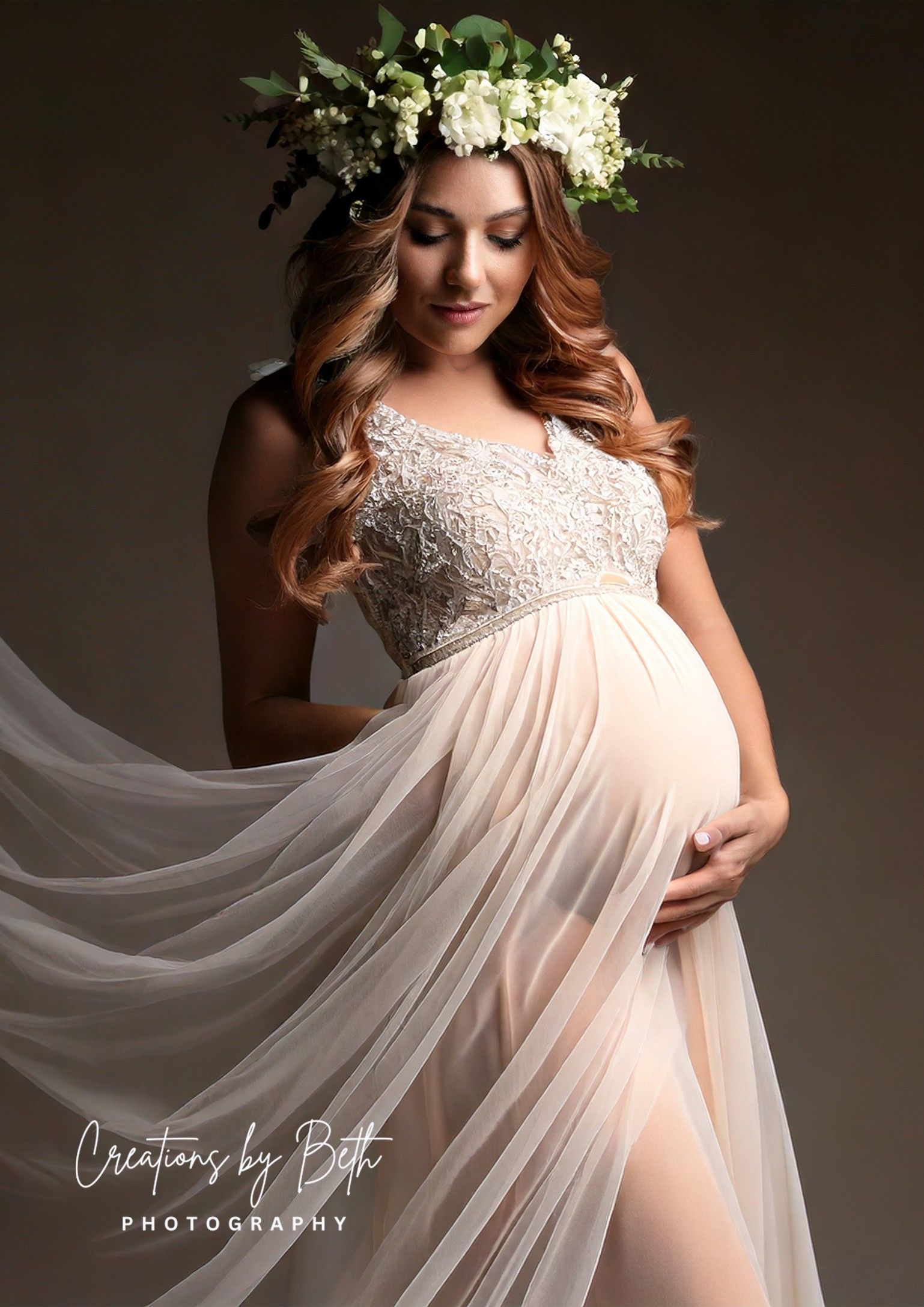 Luxury newborn photography session in Mokena studio