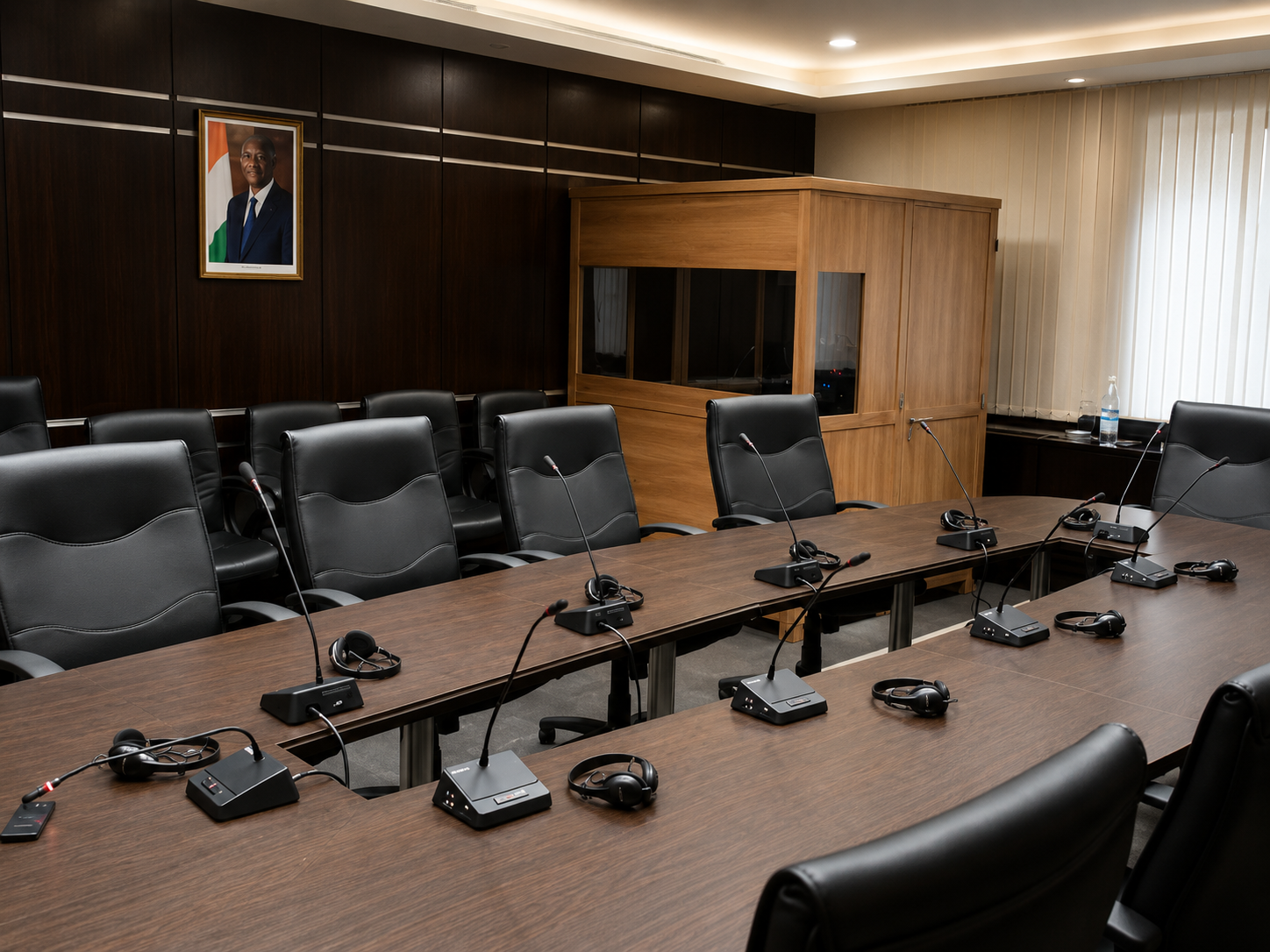 Solución de comunicación corporativa con audio profesional y conectividad empresarial