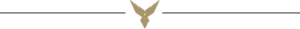 Gold eagle emblem centered on a white background with thin gray lines