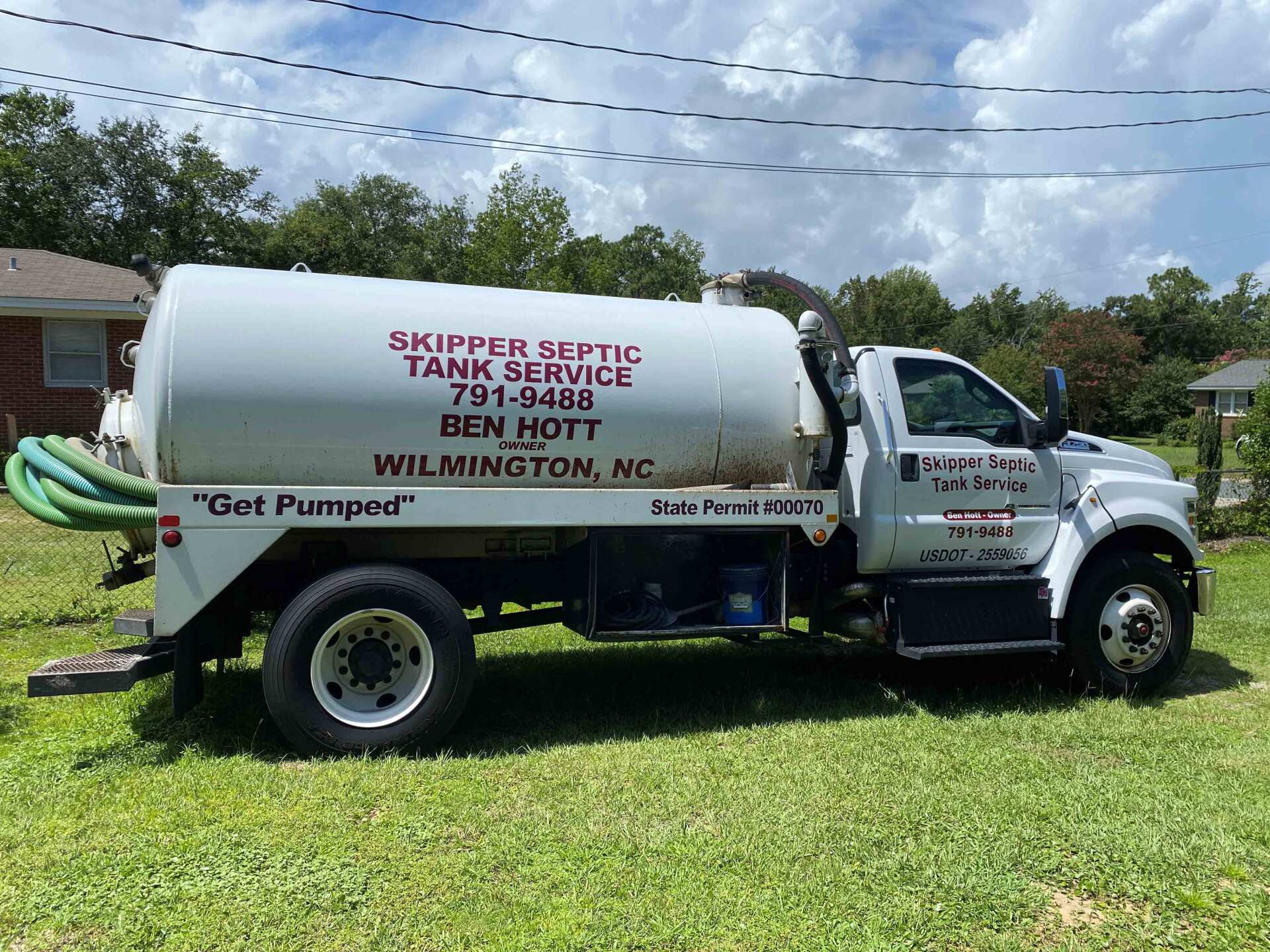 Septic Tank Truck — Wilmington, NC — Skipper Septic Tank Service