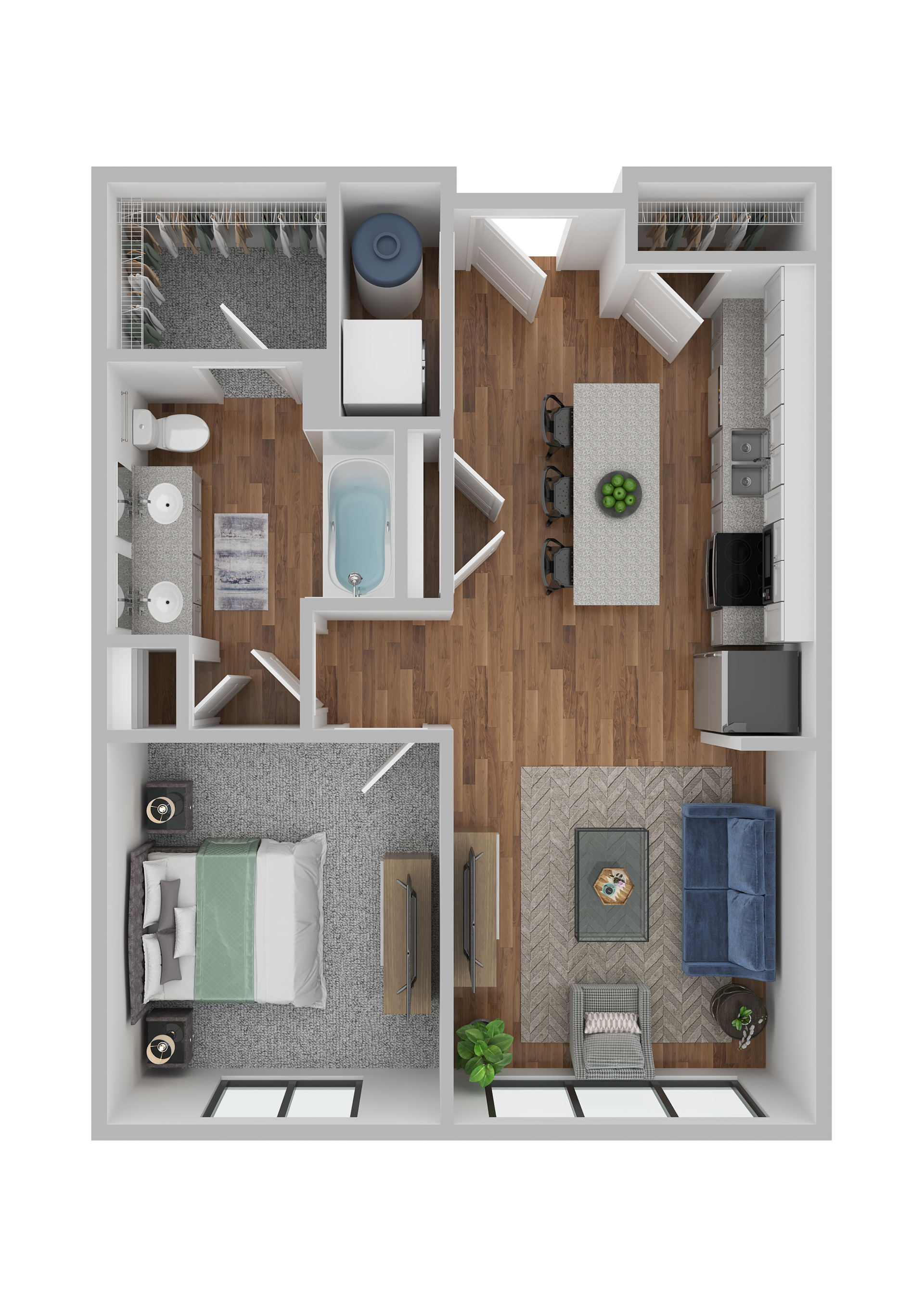 1 Bed Floorplan