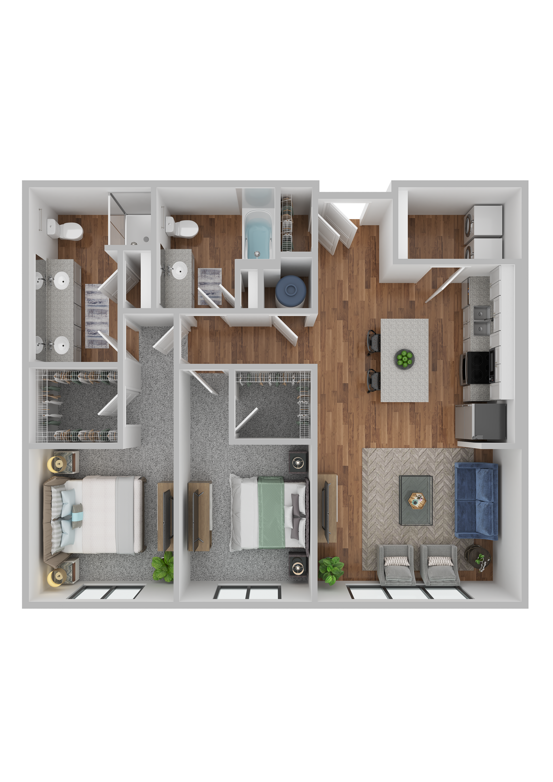 2 Bed Floorplan