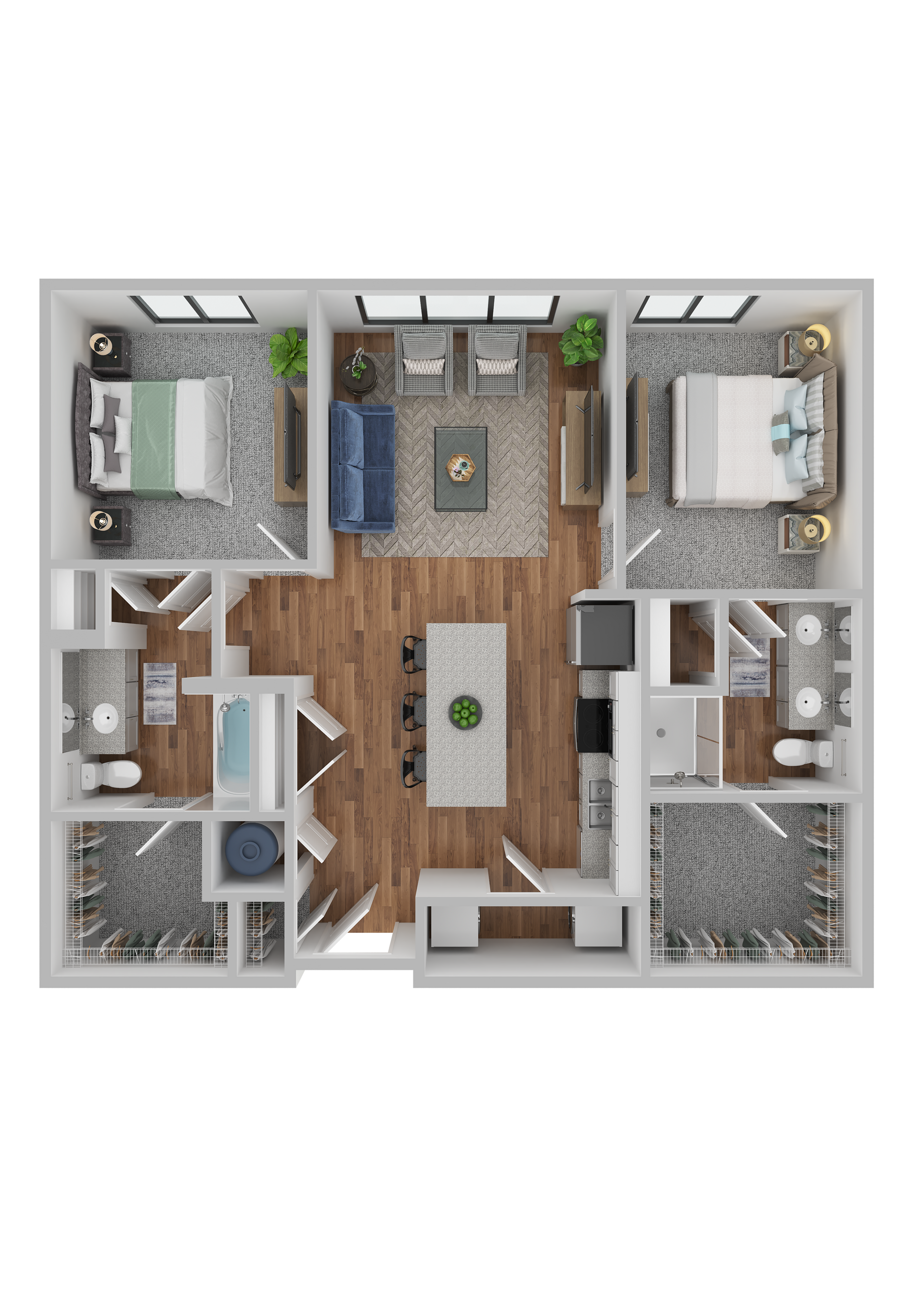 2 Bed Floorplan