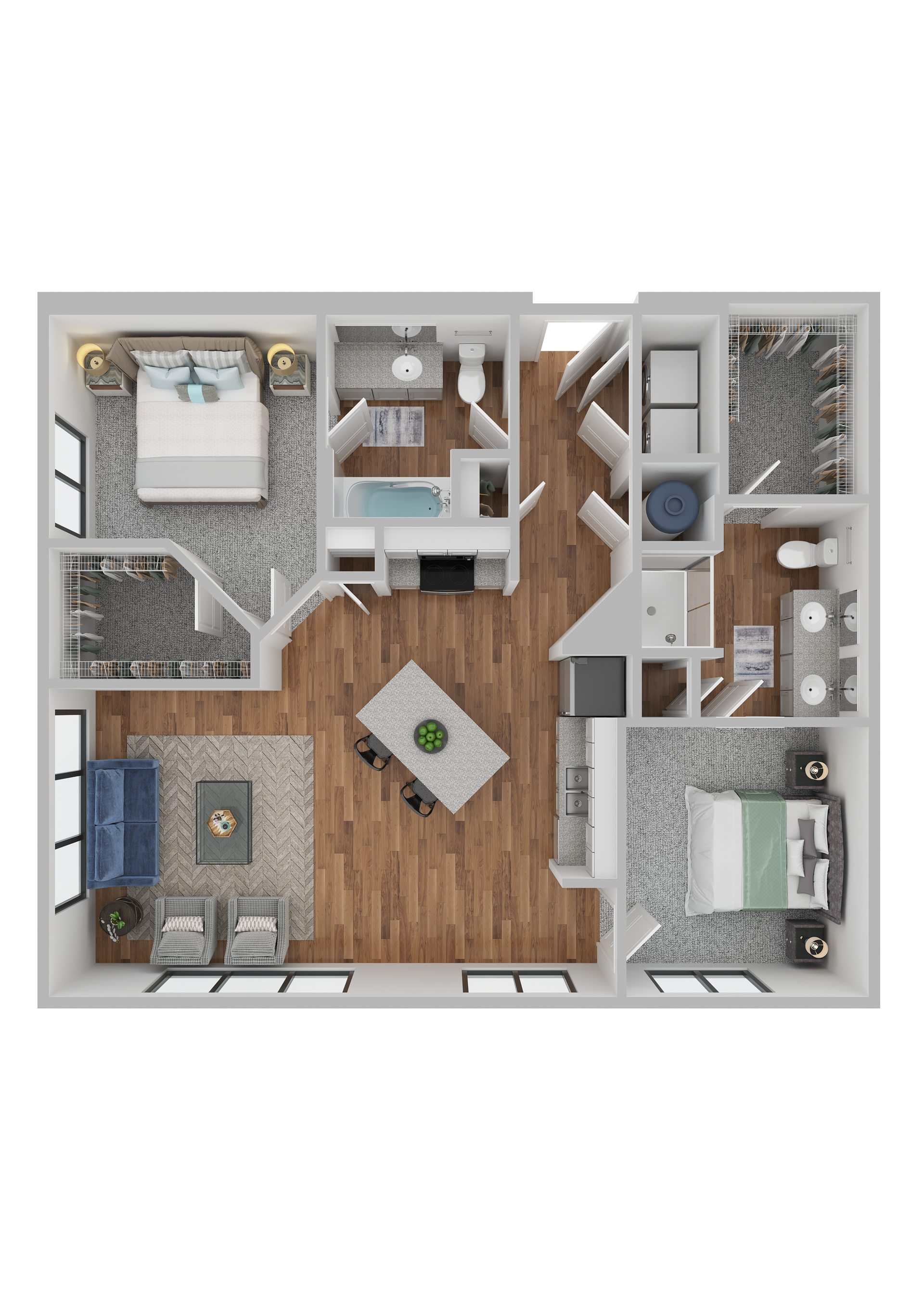 2 Bed Floorplan