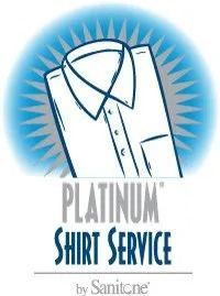 Logo: White dress shirt illustration with