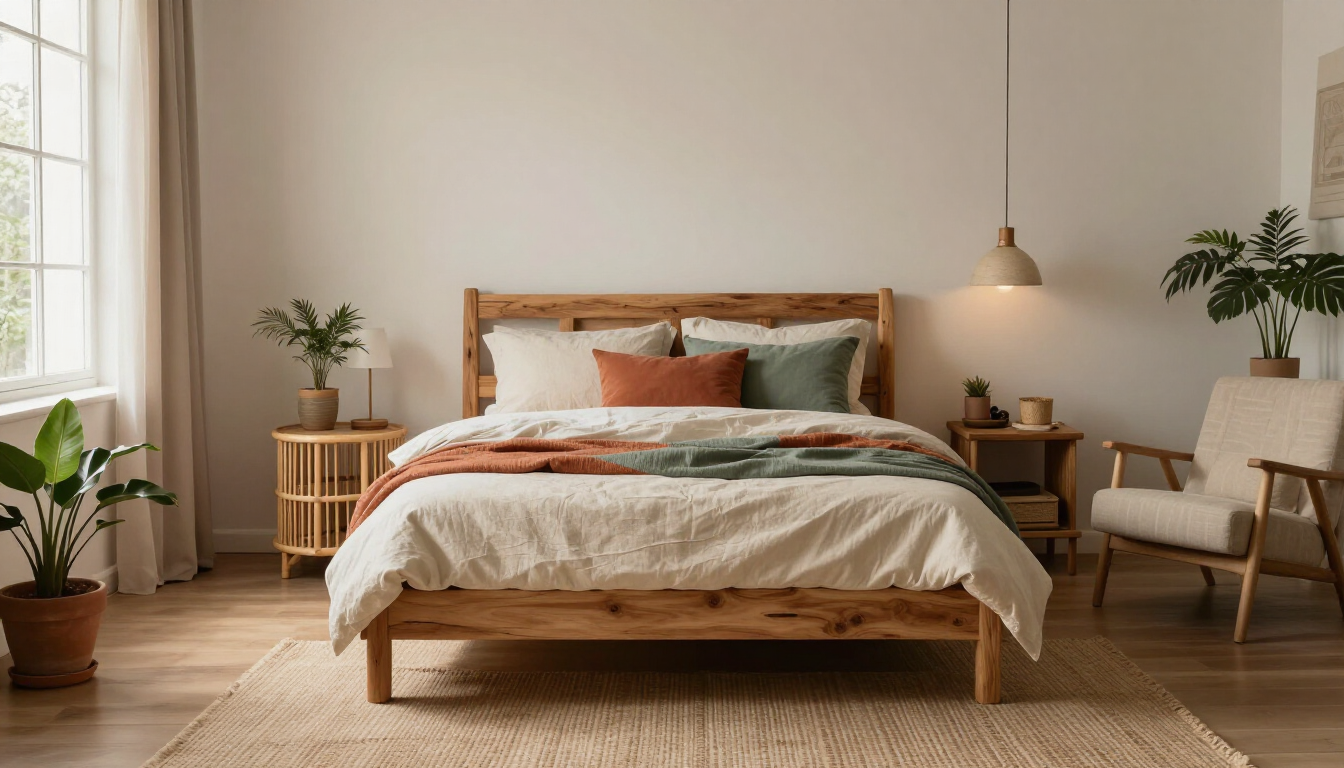 Camera da letto accogliente e sostenibile per un sonno rigenerante