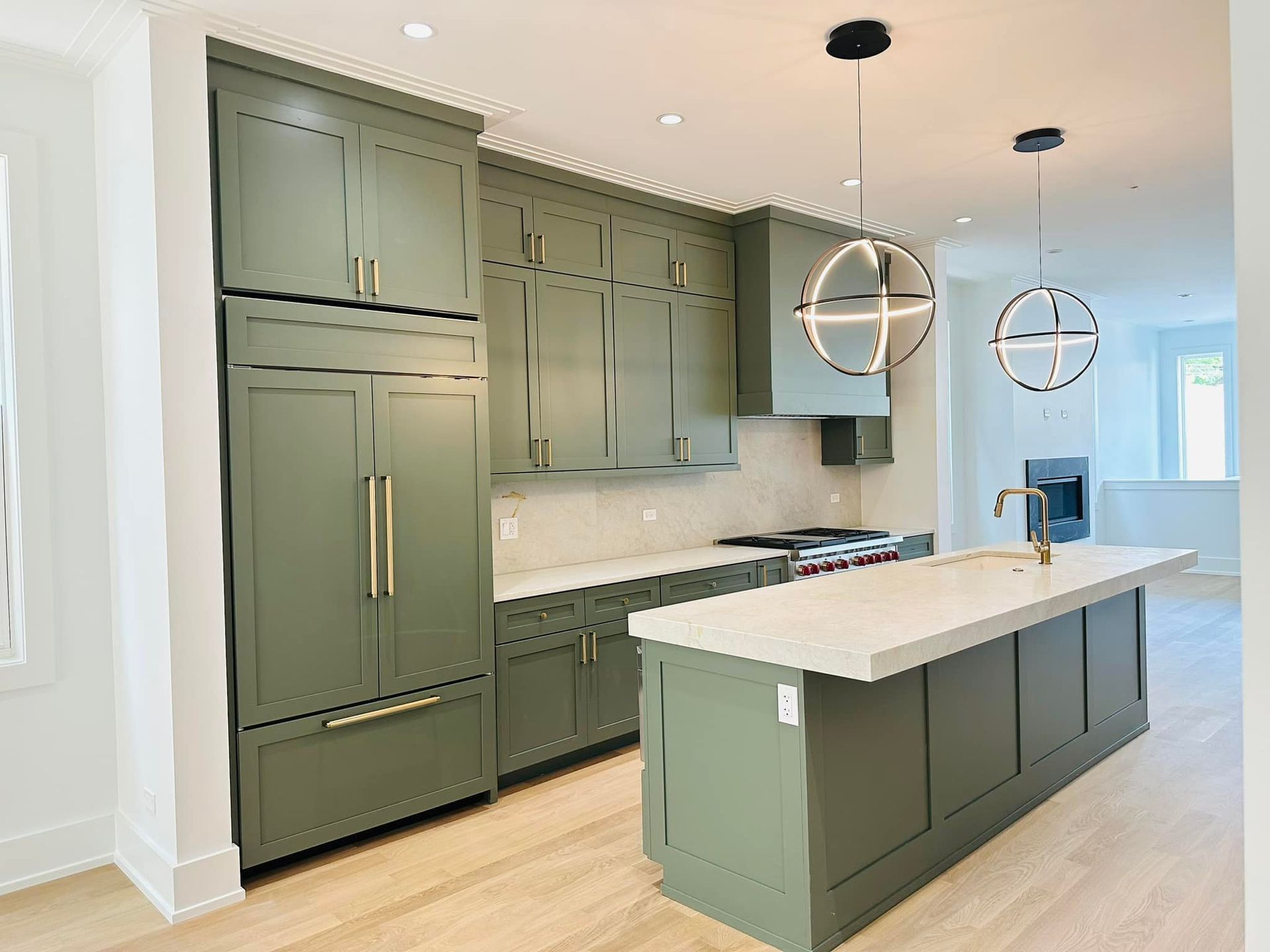 Green and Gold Kitchen Hardware Broadview IL