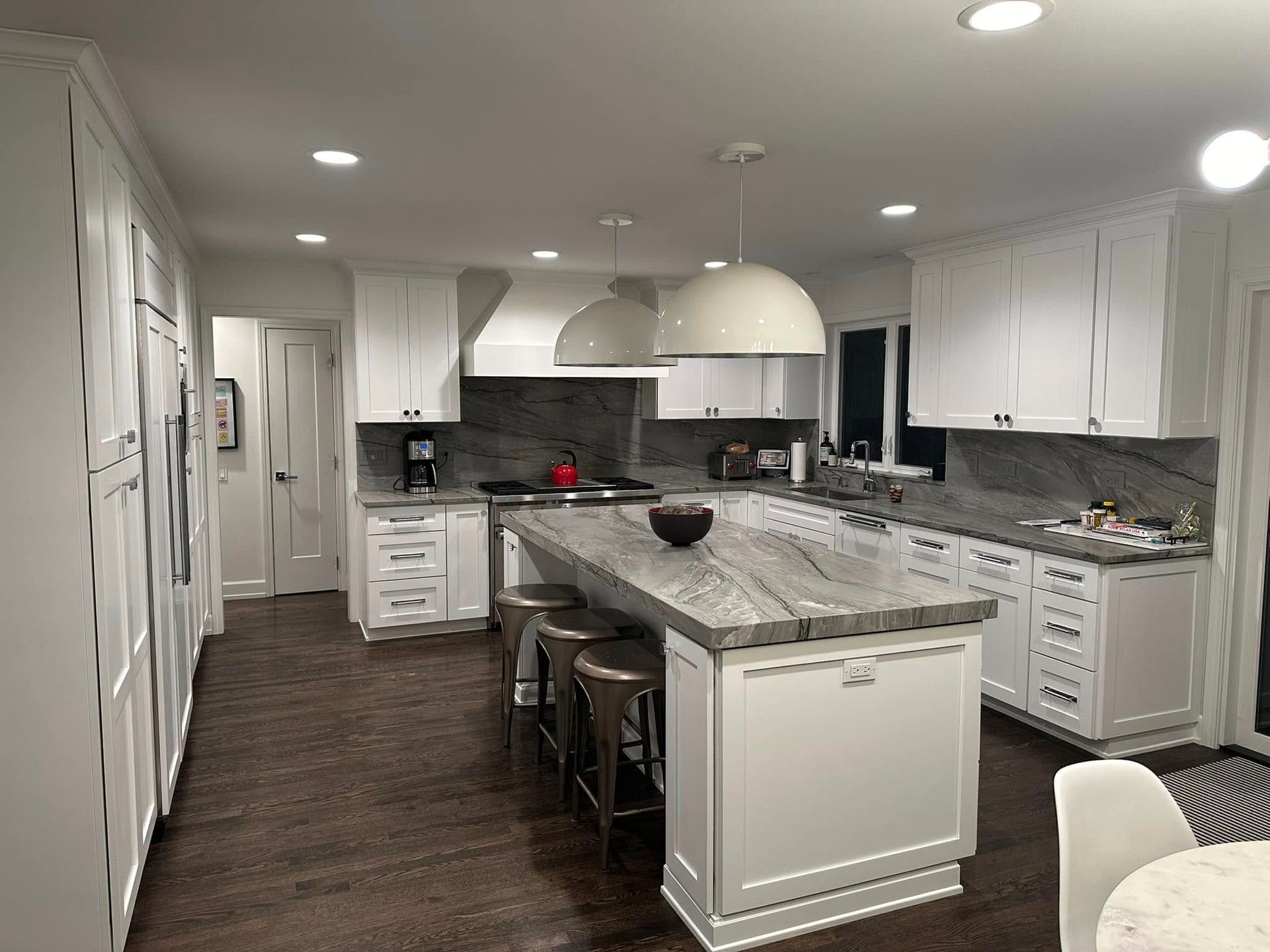 Classic White Kitchen Design Broadview IL