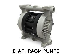Blue SMCL Series non-metallic process pump with a motor and a white outlet, labeled