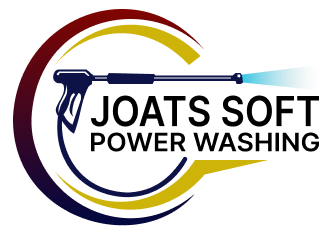 A logo for a company called joats soft power washing