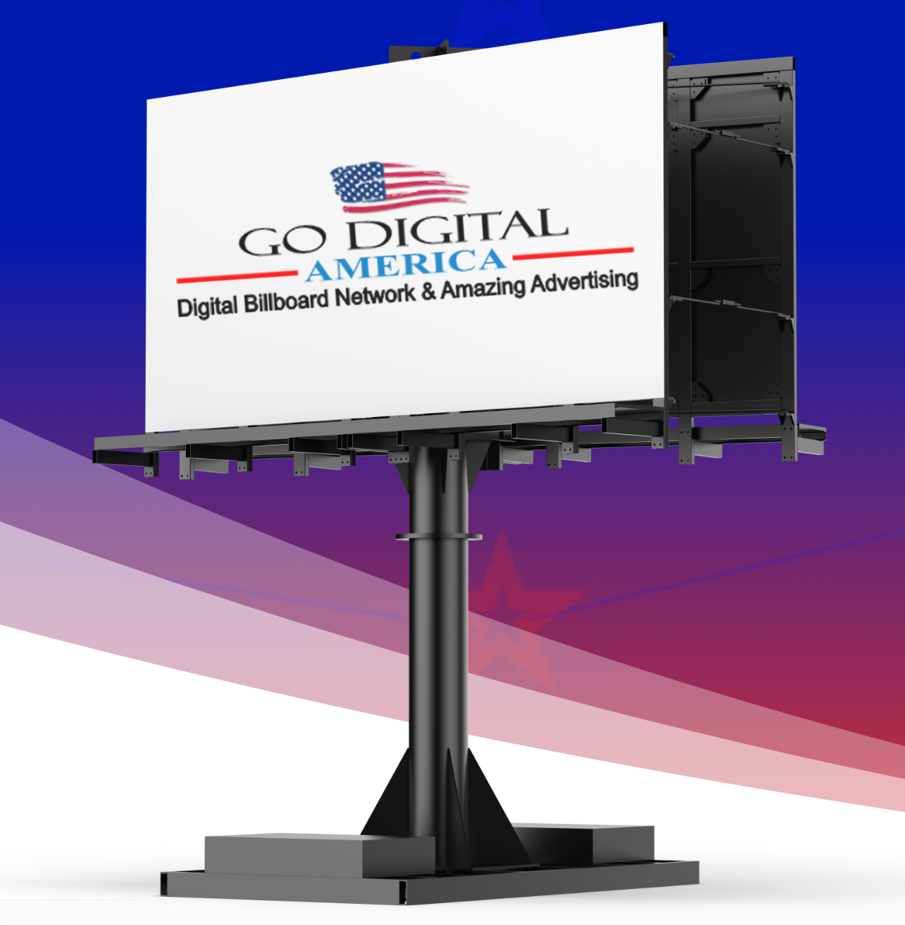 A billboard that says go digital america on it