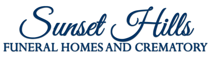 The logo for sample funeral home is shown on a white background.