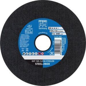 it is a grinding disc for steel and stainless steel - grinding wheel to smooth out a fresh weld