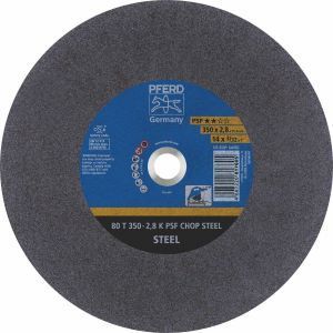 a pferd grinding wheel for cutting steel is shown on a white background .