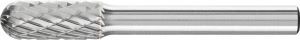 cylindrical radius carbide burr