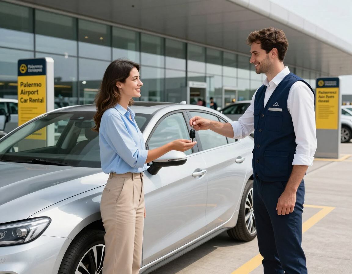 Consegna dell’auto all’aeroporto di Palermo