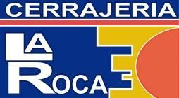 Logo de cerrajería PUAÑ con llaves, auto negro, casa y textos automotor y hogar en azul y rojo