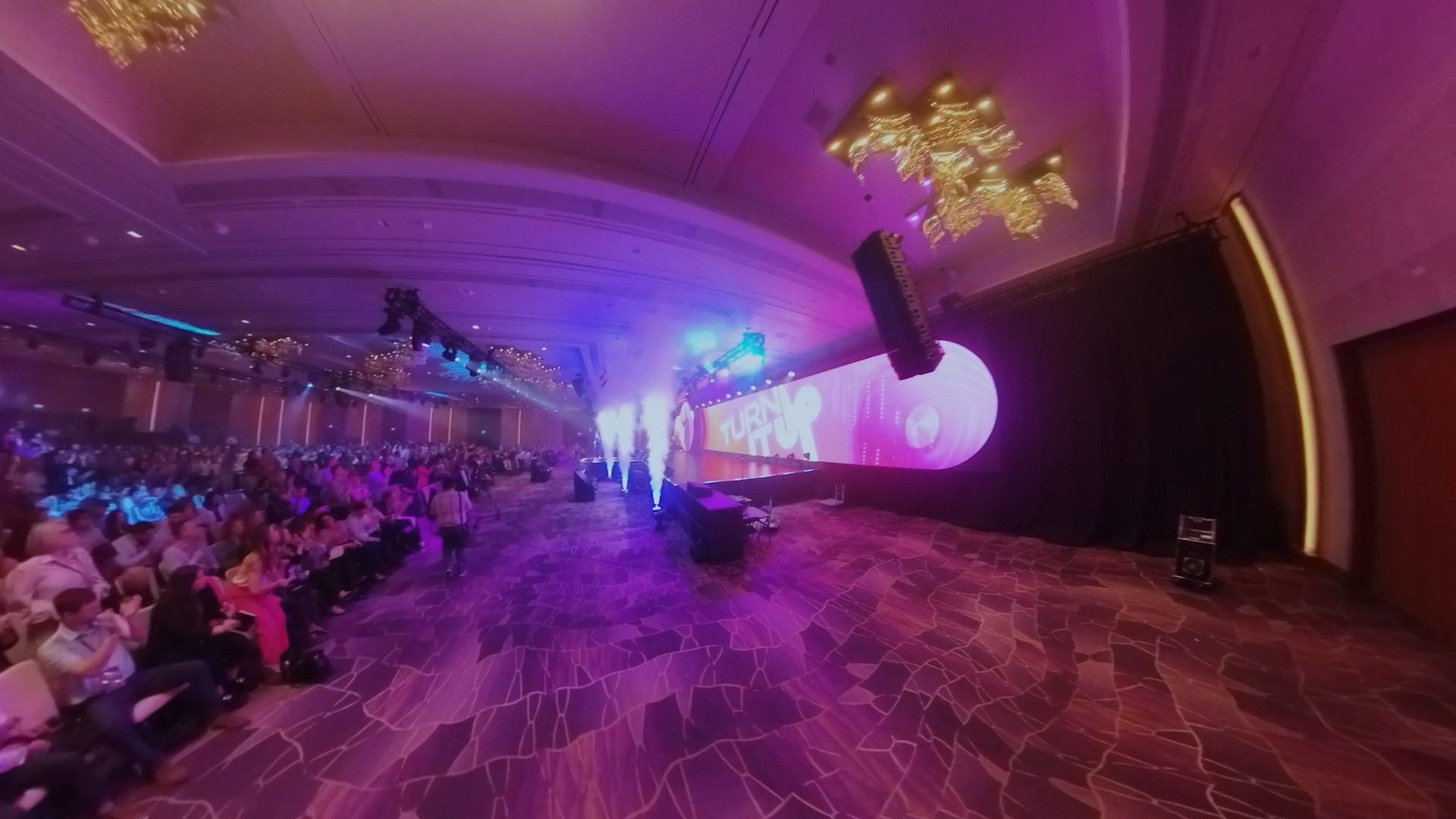 LED Wall Animation Aria Ballroom