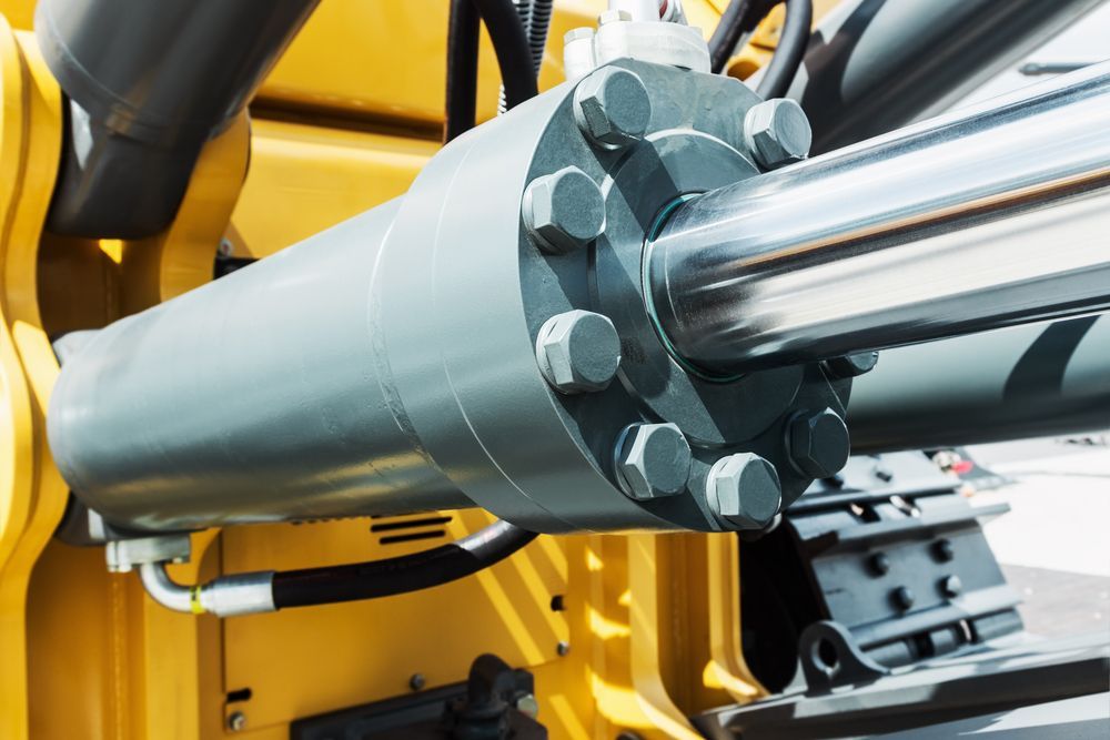 Close-up Of A Heavy-duty Hydraulic Cylinder — Eastcoast Bearings & Hydraulics in Coffs Harbour, NSW