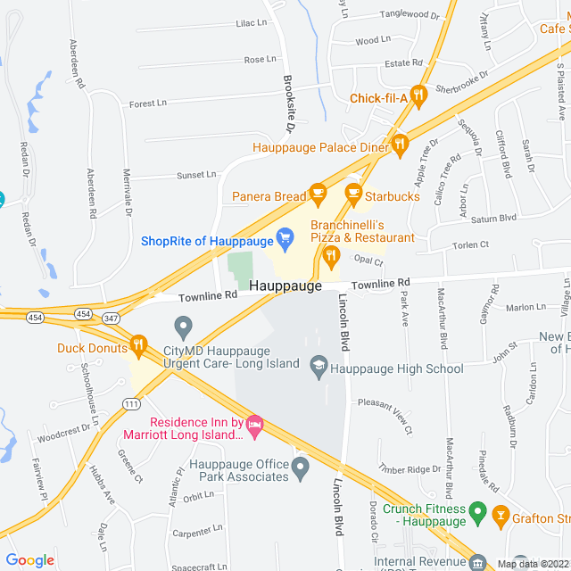 Map of business location