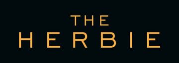 A black background with the words the herbie in gold letters