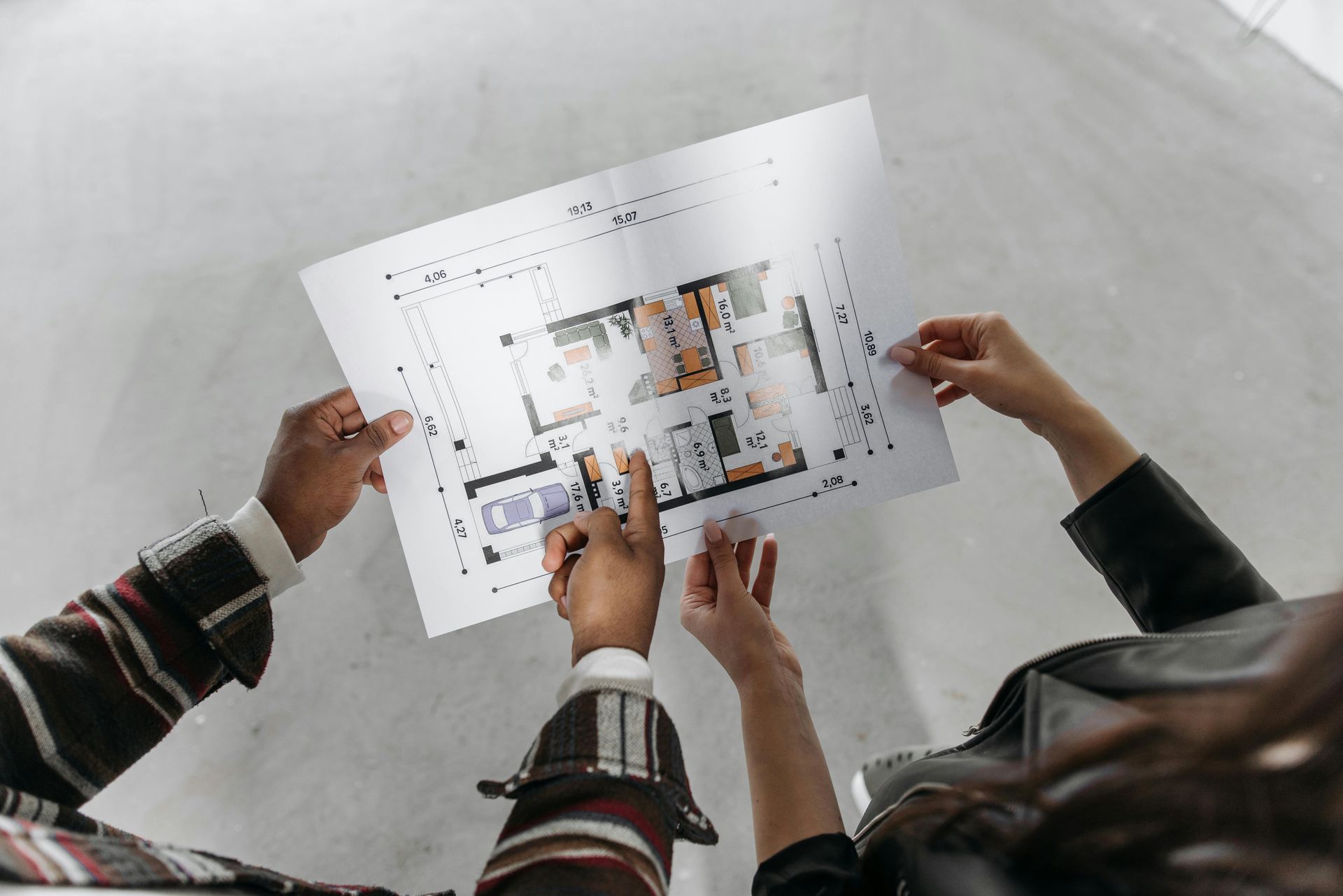 Looking at the House Floor Plan