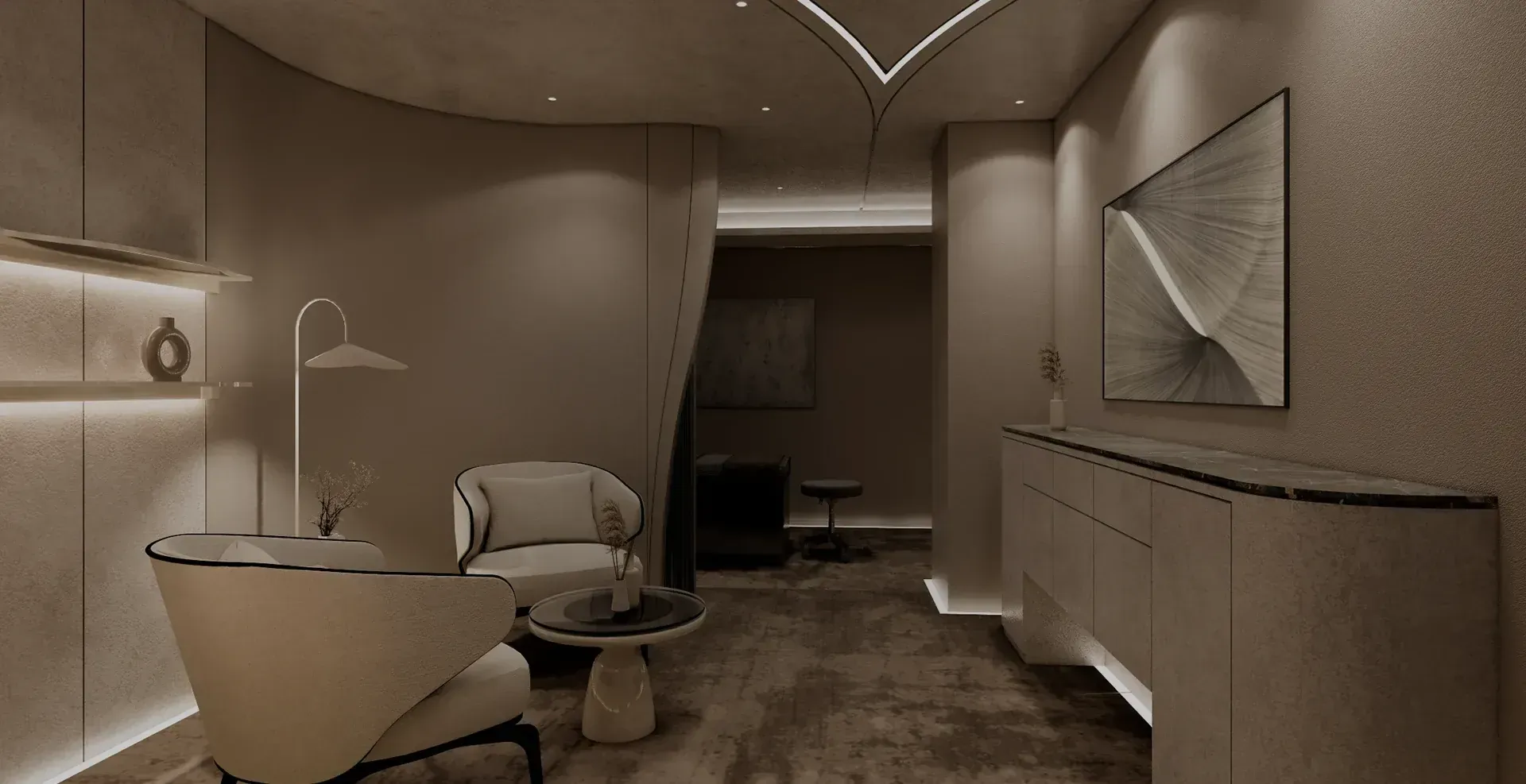 Private consultation lounge at Yaan Clinic