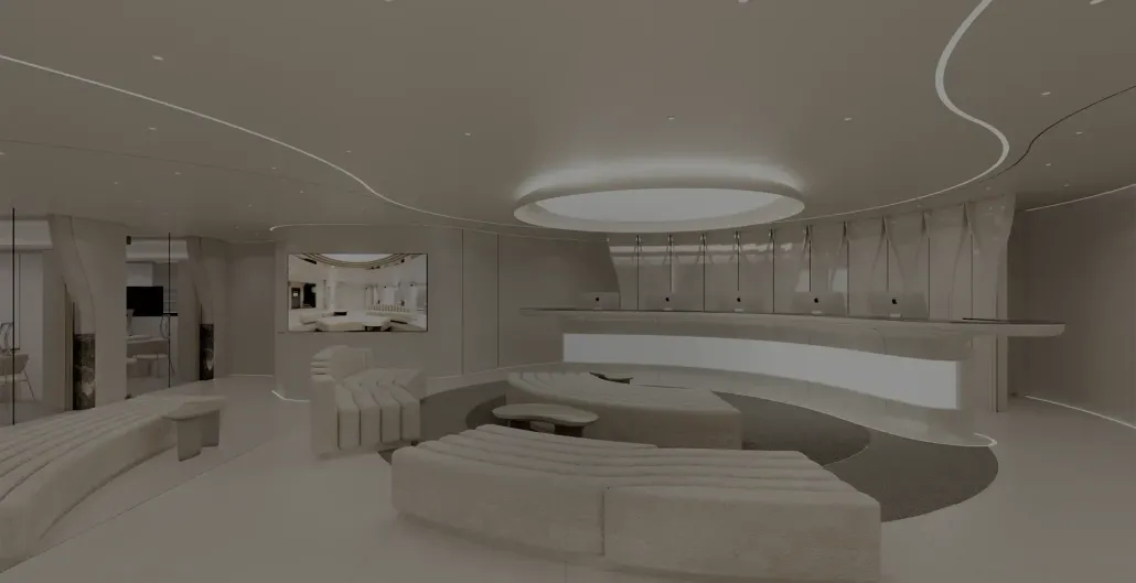 Reception lounge at Yaan Clinic, Gangnam Seoul