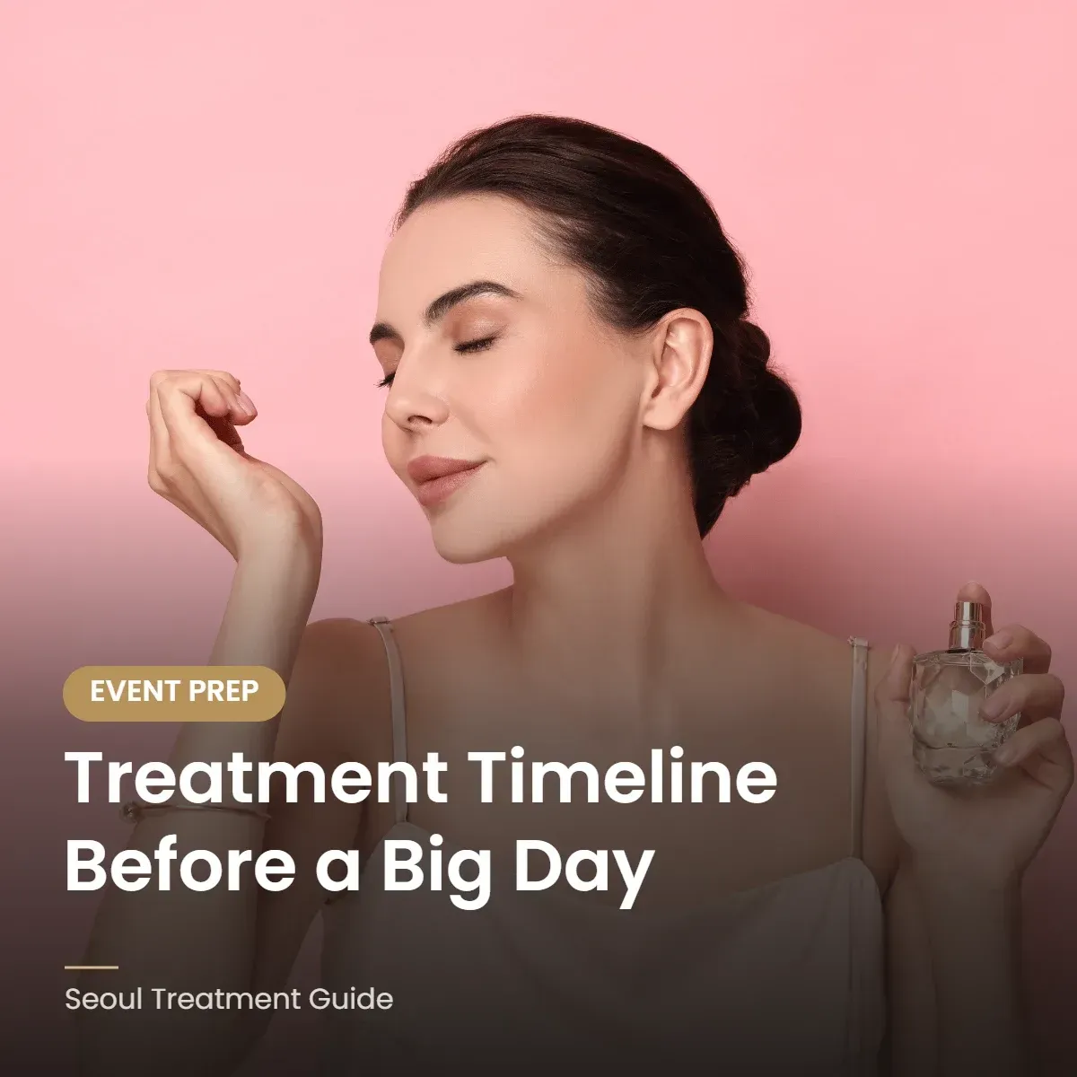 Treatment timeline before a wedding