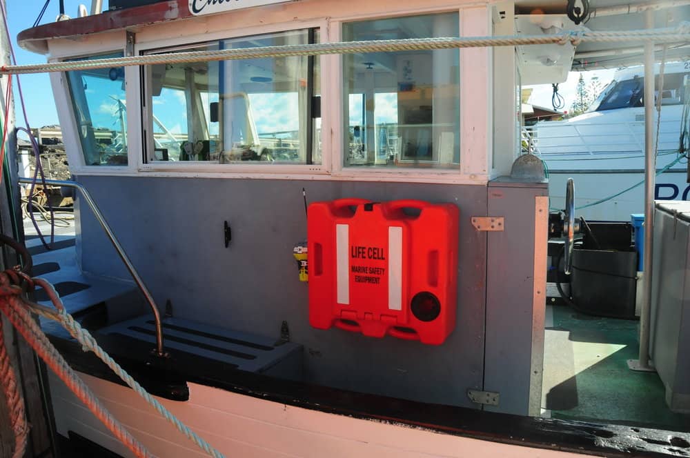 A boat with a life preserver on the side of it LIFECELL products