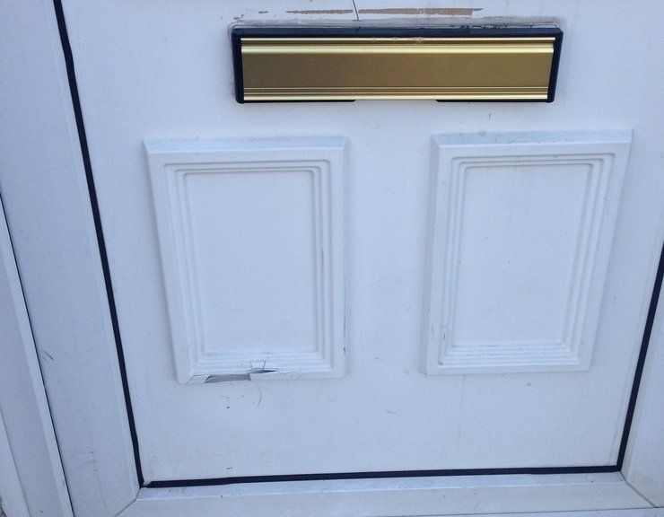 broken door panel