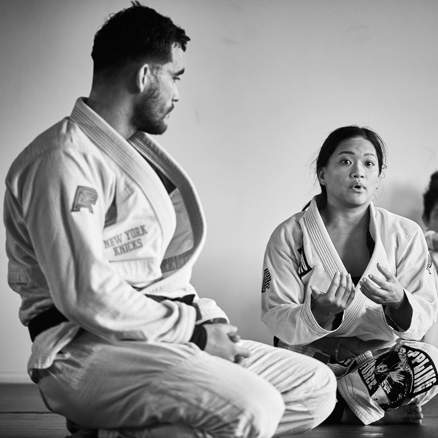 Students practice calm breathing and controlled grappling at Breathe Jiu Jitsu in Yaphank, NY.