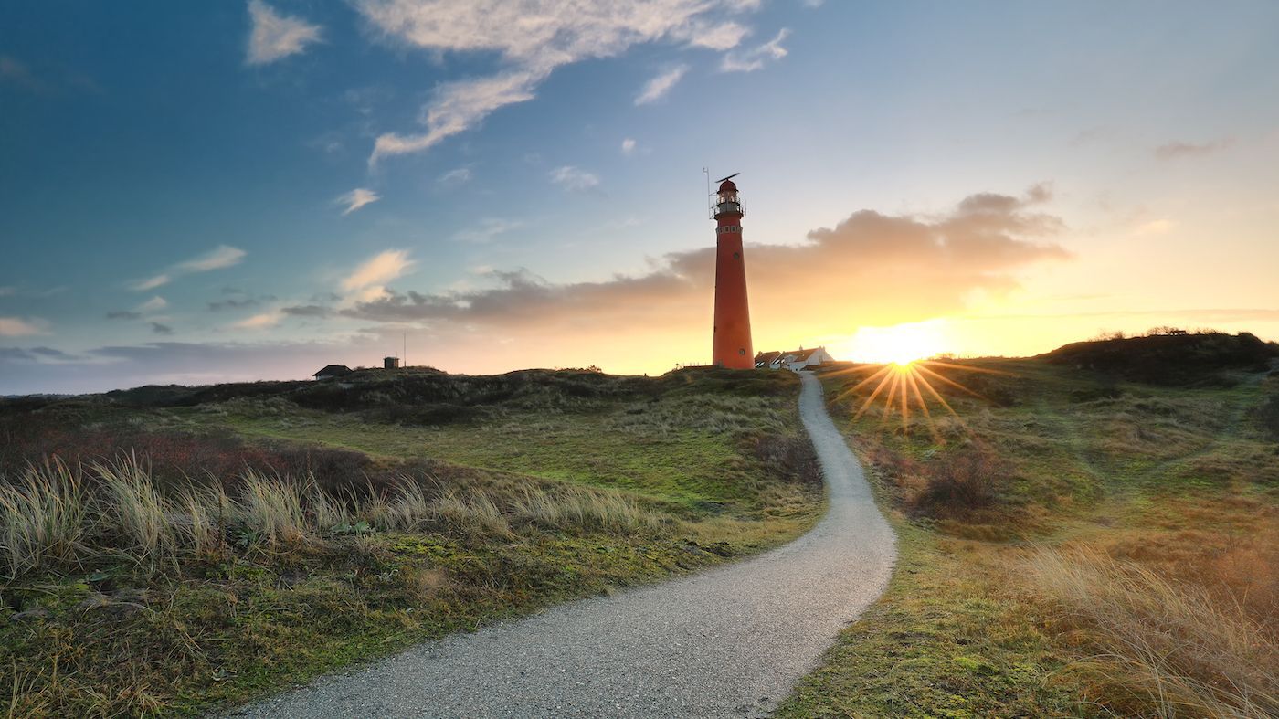 vlakbij de vuurtoren